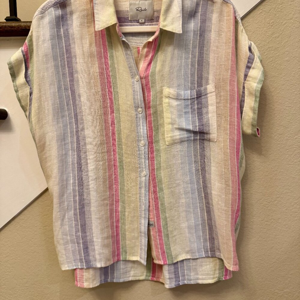 Rails Whitney Rainbow Stripe, Size Small - image 2